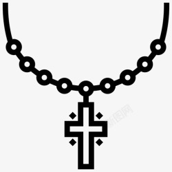 基督教项链项链配件基督教图标高清图片