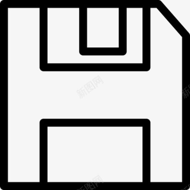 保存硬件集线性图标图标