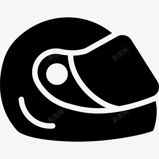 赛车头盔运动套装填充图标svg_新图网 https://ixintu.com 填充 赛车头盔 运动套装