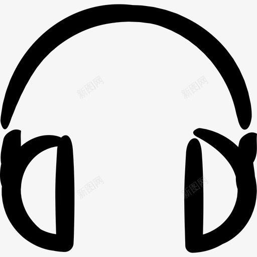 耳机便捷的图标系列手工制作svg_新图网 https://ixintu.com 便捷的图标系列 手工制作 耳机
