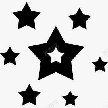 恒星宇宙12直线图标图标