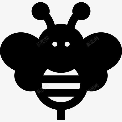 蜜蜂动物7填充图标svg_新图网 https://ixintu.com 动物7 填充 蜜蜂
