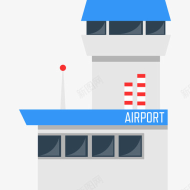 机场建筑建筑收藏图标图标