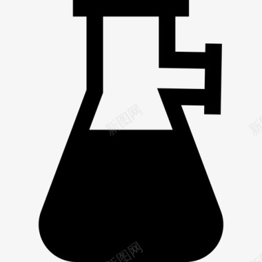 烧瓶实验室元素2装满图标图标