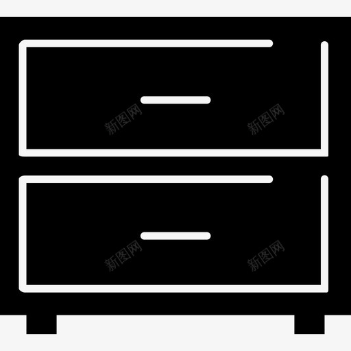 抽屉家具4实心图标svg_新图网 https://ixintu.com 实心 家具4 抽屉