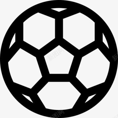 足球学校运动系列直线型图标图标