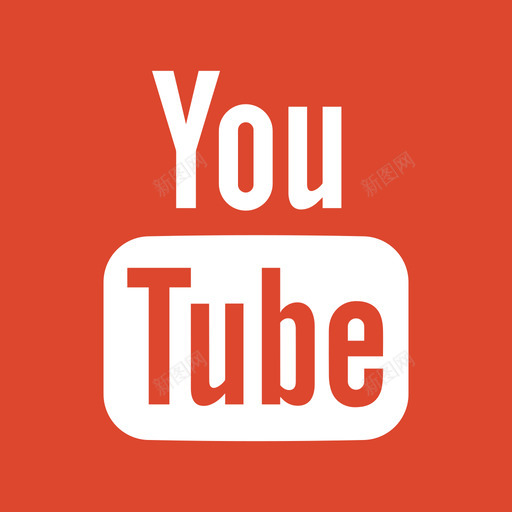 Youtube社交网络徽标2平面图图标svg_新图网 https://ixintu.com Youtube 平面图 社交网络徽标2