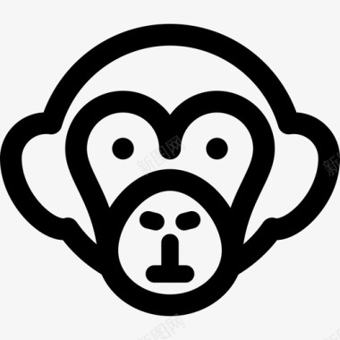 猴子科学研究2直线型图标图标