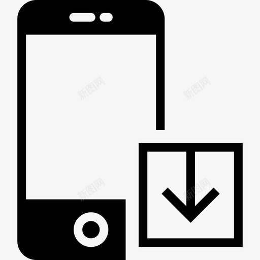 智能手机交互收集2填充图标svg_新图网 https://ixintu.com 交互收集2 填充 智能手机