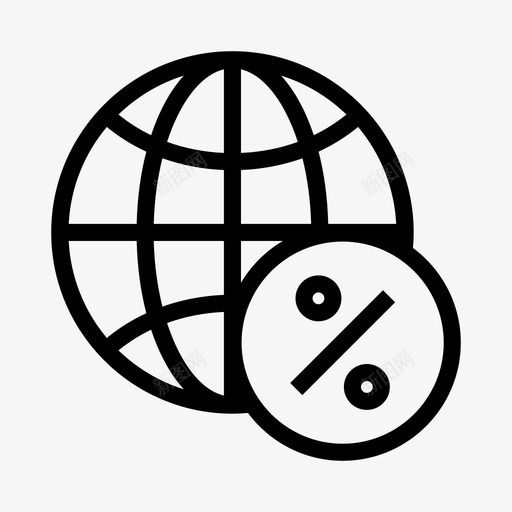 全局百分比浏览器地球图标svg_新图网 https://ixintu.com 世界 全局百分比 地球 浏览器 网络共享线