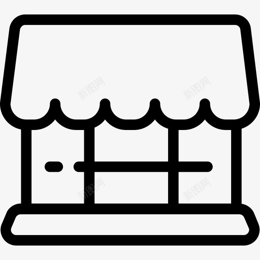 商店为你的接口2线性图标svg_新图网 https://ixintu.com 为你的接口2 商店 线性
