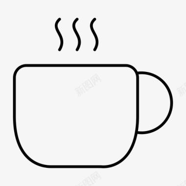 咖啡咖啡店热咖啡图标图标
