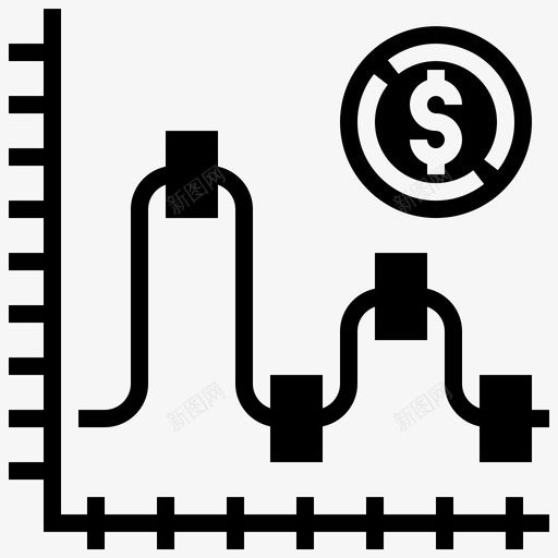 图表平均值成本图标svg_新图网 https://ixintu.com 储蓄和投资字形 图表 平均值 成本 美元
