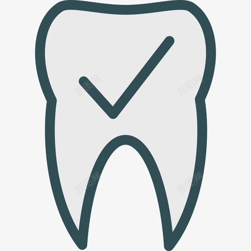 牙齿医用9线颜色图标svg_新图网 https://ixintu.com 医用9 牙齿 线颜色