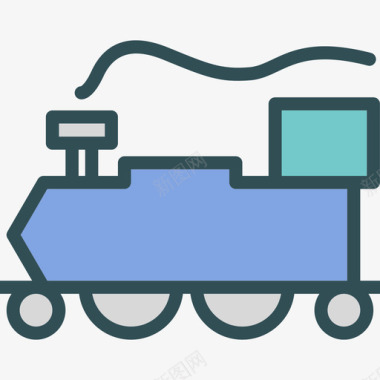火车运输2线颜色图标图标