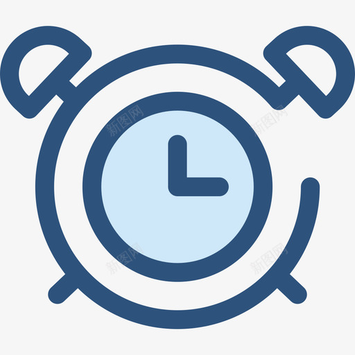 时钟时间和日期2蓝色图标svg_新图网 https://ixintu.com 时钟 时间和日期2 蓝色