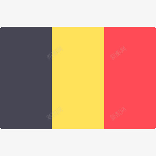 比利时国际国旗长方形图标svg_新图网 https://ixintu.com 国际国旗 比利时 长方形