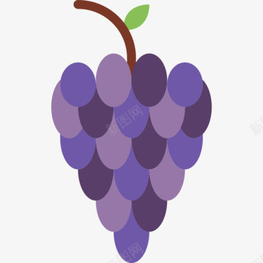葡萄美食2平坦图标图标