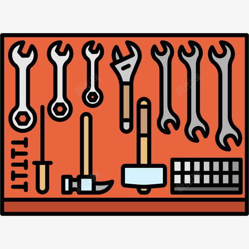 锁匠工具和器具彩色桌子元件图标svg_新图网 https://ixintu.com 工具和器具 彩色桌子元件 锁匠