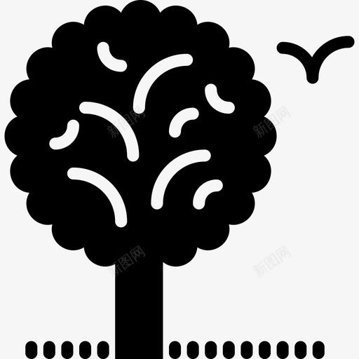 树室外设置填充图标svg_新图网 https://ixintu.com 填充 室外设置 树
