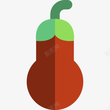 茄子食品套装2扁平图标图标