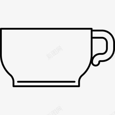 咖啡杯食品和饮料8128px线图标图标