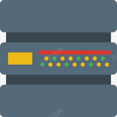 服务器搜索引擎优化和分析平面图标图标