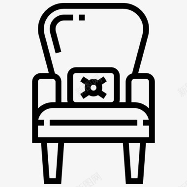 沙发椅装饰家具图标图标