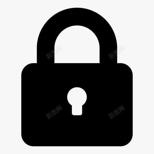 锁防卫隐私图标svg_新图网 https://ixintu.com 保护 安全 锁 防卫 隐私