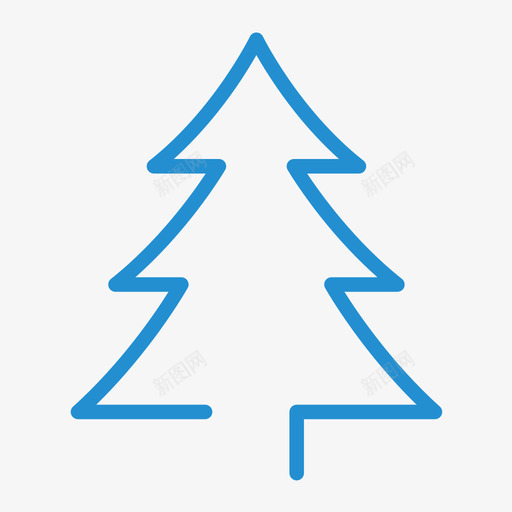 tree 2svg_新图网 https://ixintu.com tree 2 线性 简约 手绘 可爱