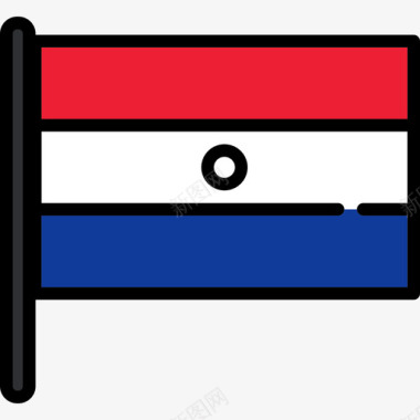 巴拉圭国旗收藏2桅杆图标图标