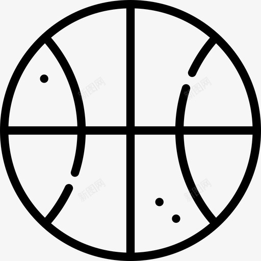 篮球高中背景直线型图标svg_新图网 https://ixintu.com 直线型 篮球 高中背景