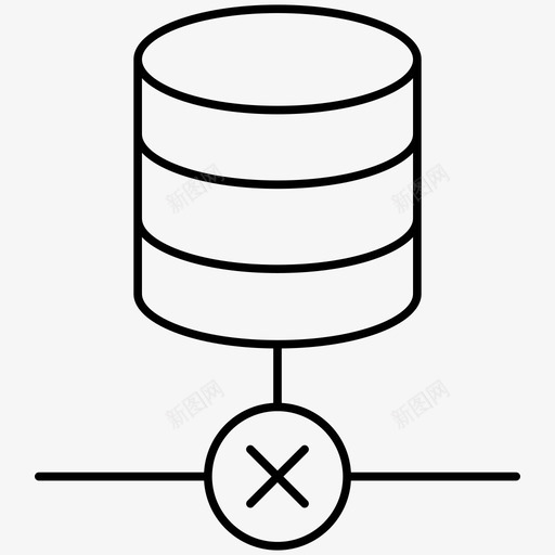 删除数据库删除网站托管大纲图标svg_新图网 https://ixintu.com 删除 删除数据库 网站托管大纲图标