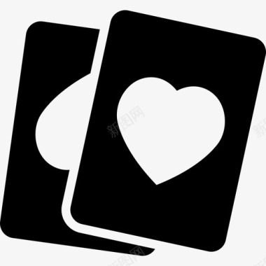 扑克游戏集合填充图标图标