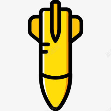 炸弹军徽黄色图标图标