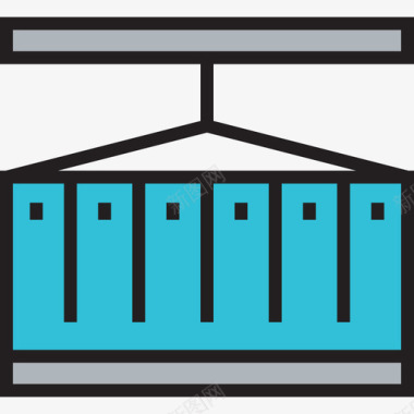 容器工业2线颜色图标图标