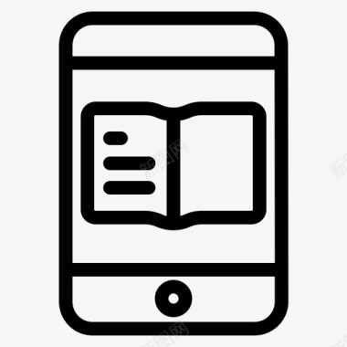 手机电子书教育图标图标
