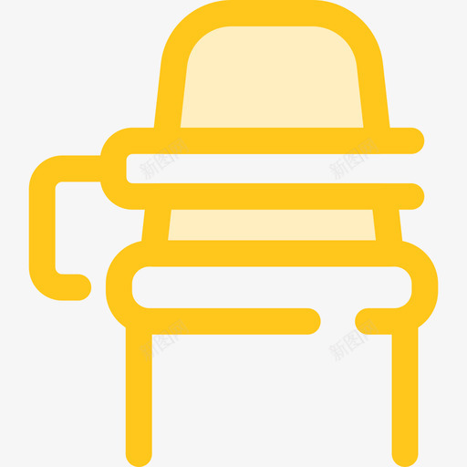桌椅学校收藏3黄色图标svg_新图网 https://ixintu.com 学校收藏3 桌椅 黄色