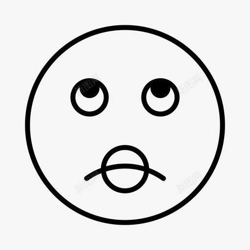 情绪化表情脸图标svg_新图网 https://ixintu.com 人 情绪化 脸 表情