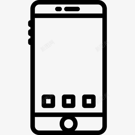 Iphone技术集合线性图标svg_新图网 https://ixintu.com Iphone 技术集合 线性