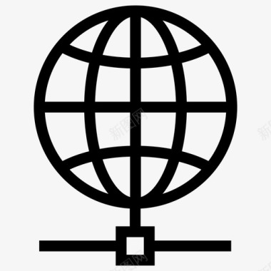 全球共享连接全球图标图标