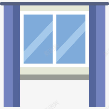 窗户型汇编平面图标图标