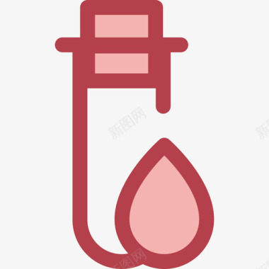 血液测试健康和医学7红色图标图标