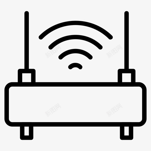 wifi通讯互联网图标svg_新图网 https://ixintu.com wifi 互联网 科技专线 网站 路由器 通讯