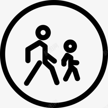 滑雪板设置交通标志线形图标图标