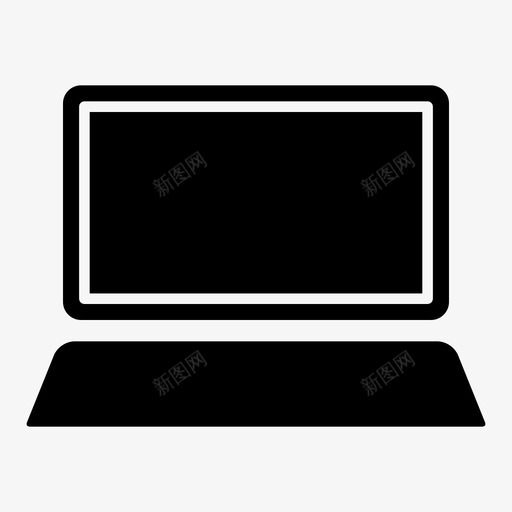笔记本电脑无挡板电脑图标svg_新图网 https://ixintu.com 无挡板 电脑 电脑外设 笔记本电脑