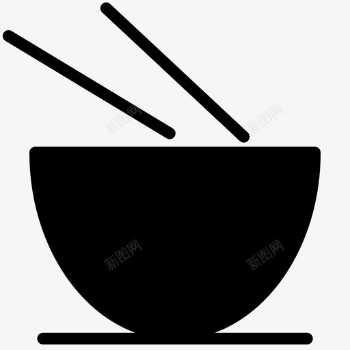 面条碗筷子图标svg_新图网 https://ixintu.com 混合1 碗 筷子 面条 食物