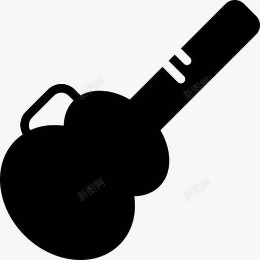 吉他保护器音乐7填充图标svg_新图网 https://ixintu.com 吉他保护器 填充 音乐7