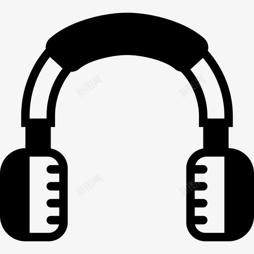 耳机技术套件填充图标svg_新图网 https://ixintu.com 填充 技术套件 耳机
