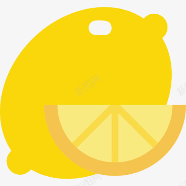柠檬美食套餐平板图标图标